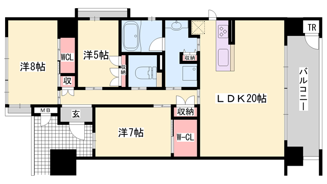 ネバーランド姫路駅前の物件間取画像