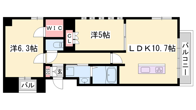 物件間取画像