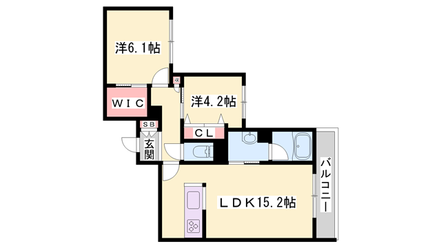 シャーメゾン英賀保東の物件間取画像