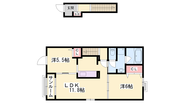 物件間取画像