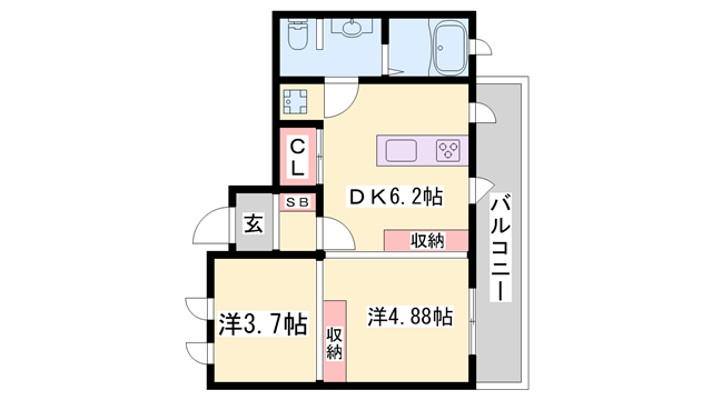物件間取画像