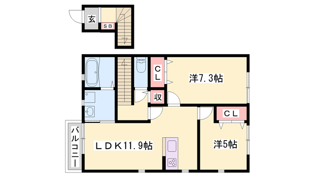物件間取画像