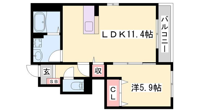 物件間取画像