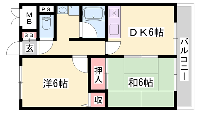 物件間取画像