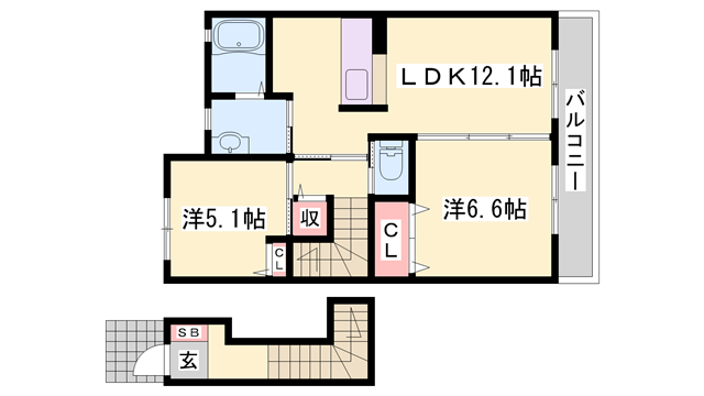 物件間取画像