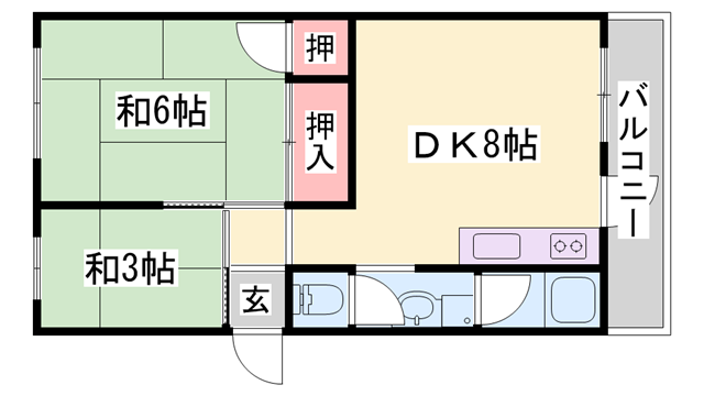 旭マンションの物件間取画像