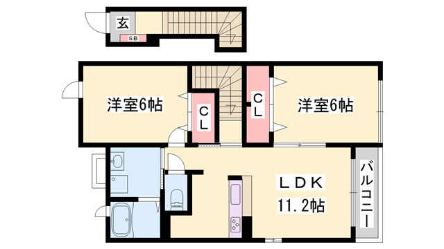 物件間取画像