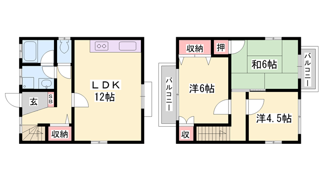 物件間取画像