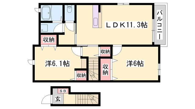 物件間取画像