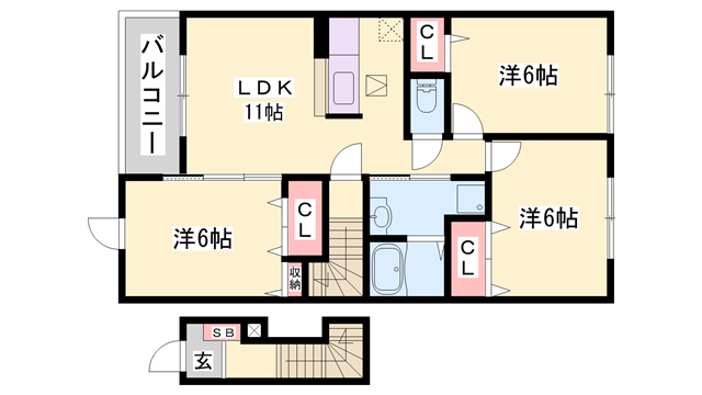 物件間取画像