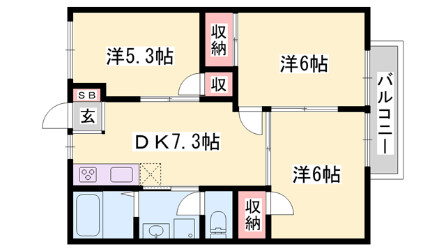 物件間取画像