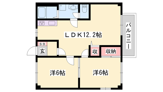 物件間取画像
