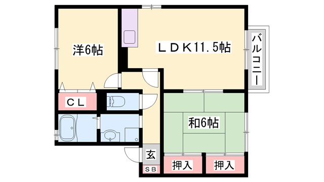 物件間取画像