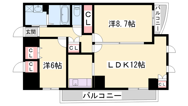 物件間取画像