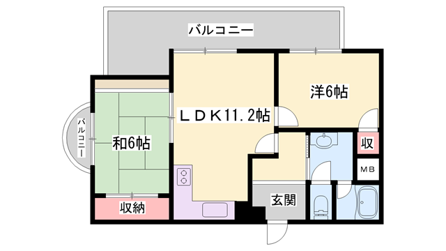 物件間取画像