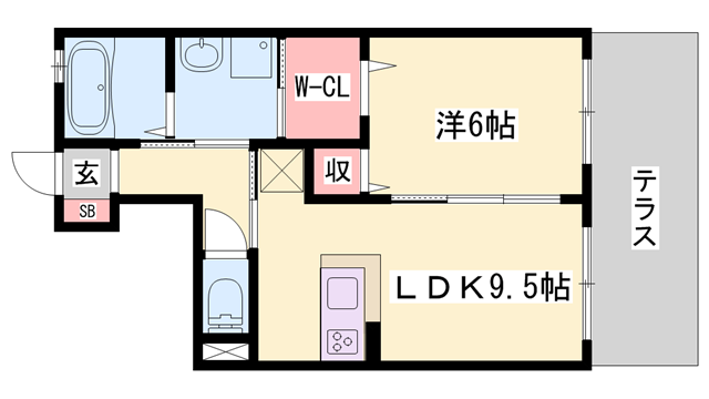 リッツ・ヴィラの物件間取画像