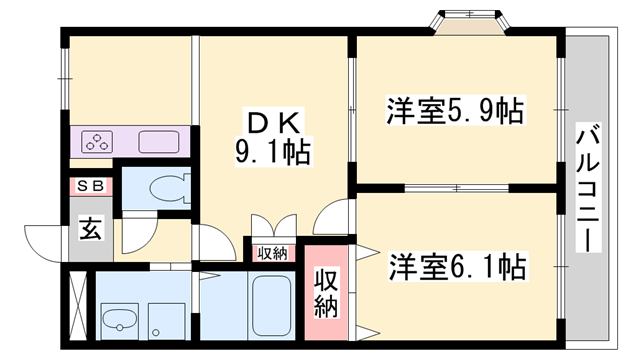 物件間取画像