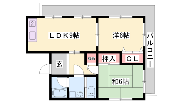 物件間取画像