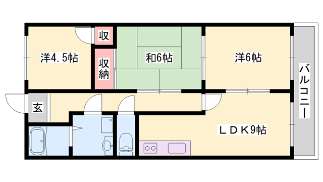 物件間取画像