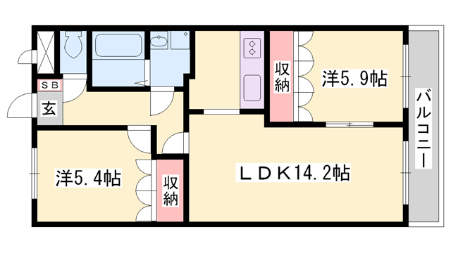 物件間取画像