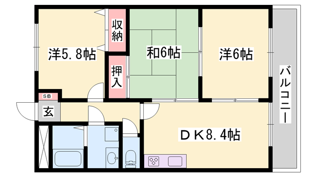 物件間取画像