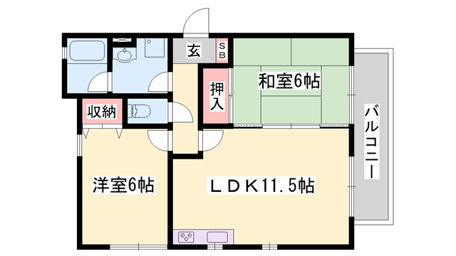 物件間取画像