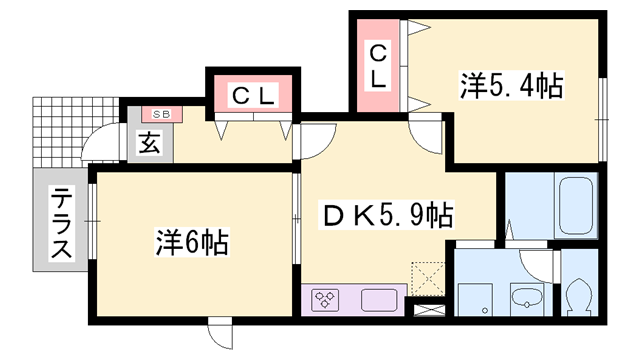物件間取画像
