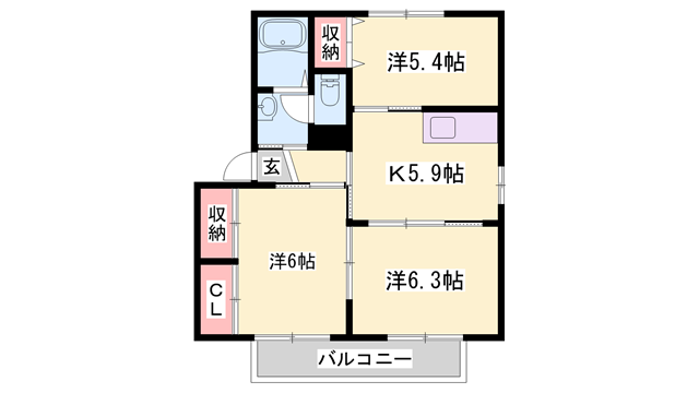 物件間取画像