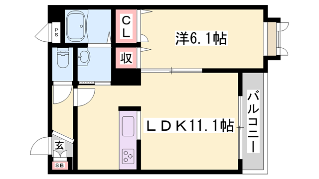 物件間取画像
