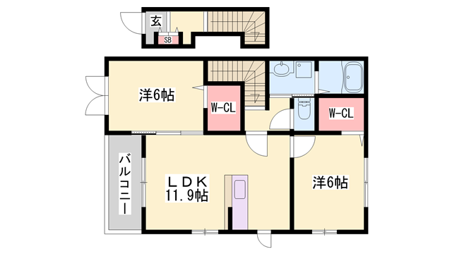 物件間取画像