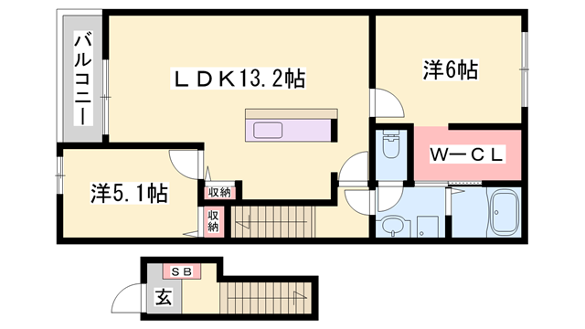 物件間取画像