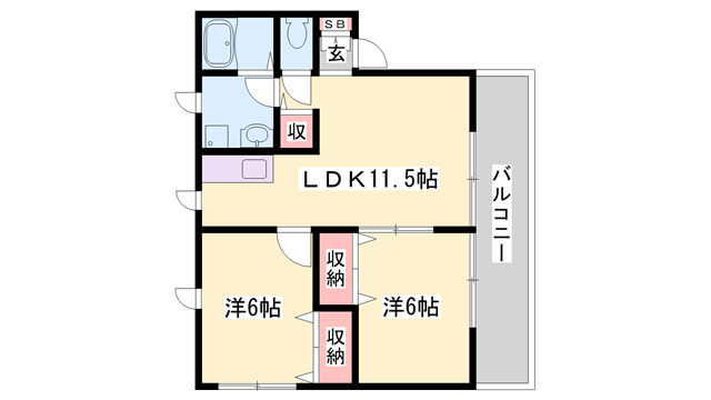 物件間取画像