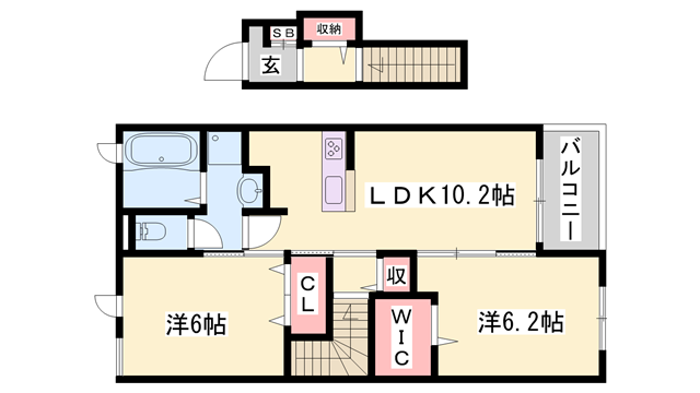 物件間取画像