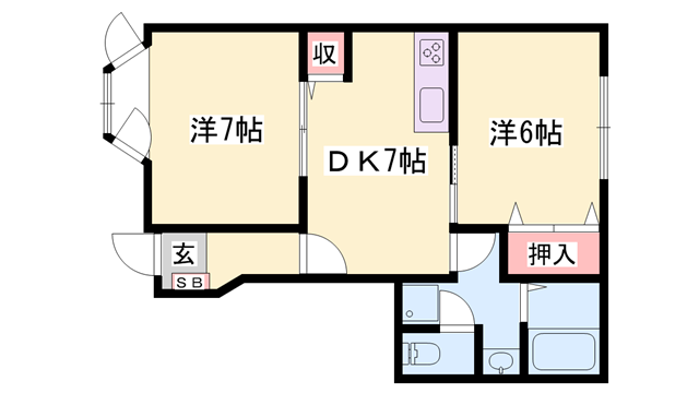 ソレイユ東山Ⅰの物件間取画像