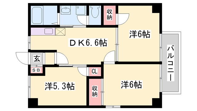 物件間取画像
