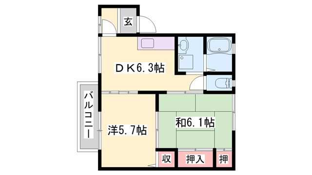 物件間取画像