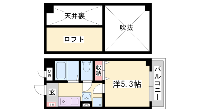 物件間取画像