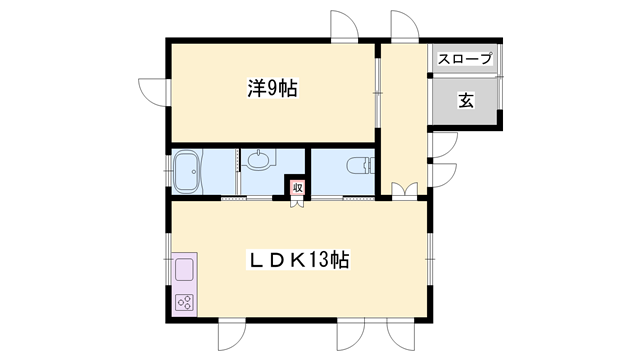 たつの市新宮町曾我井貸家の物件間取画像