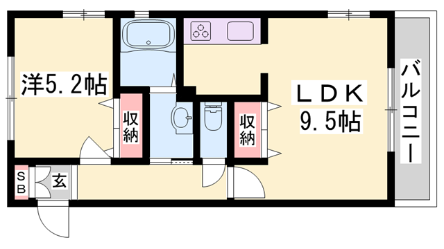 グレース古川 A棟の物件間取画像