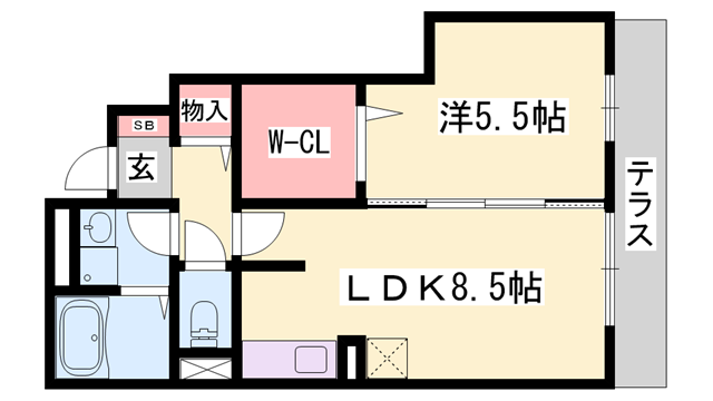 物件間取画像