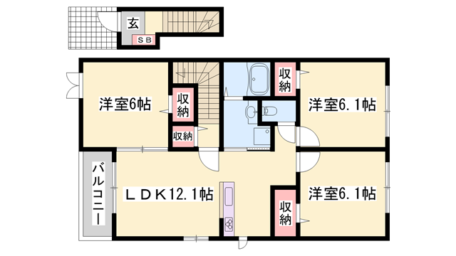 物件間取画像