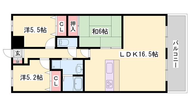 物件間取画像