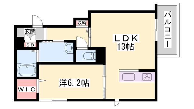 ベレオ英賀保駅前の物件間取画像