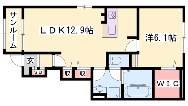 物件間取画像