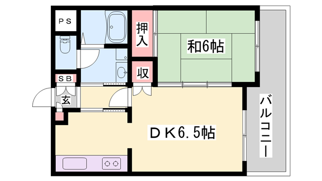 クリーンピア南大路時計台の物件間取画像