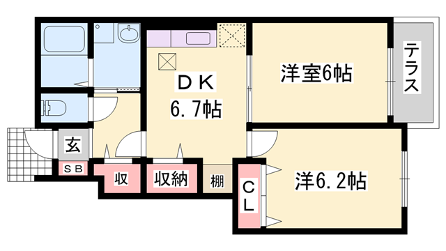 物件間取画像