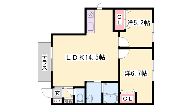物件間取画像