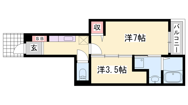 物件間取画像