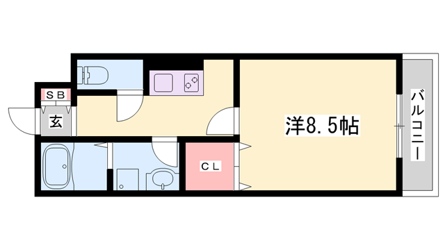 Tre Court東姫路の物件間取画像