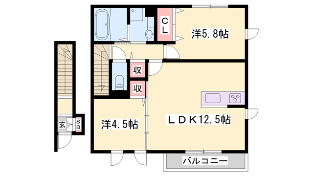 物件間取画像